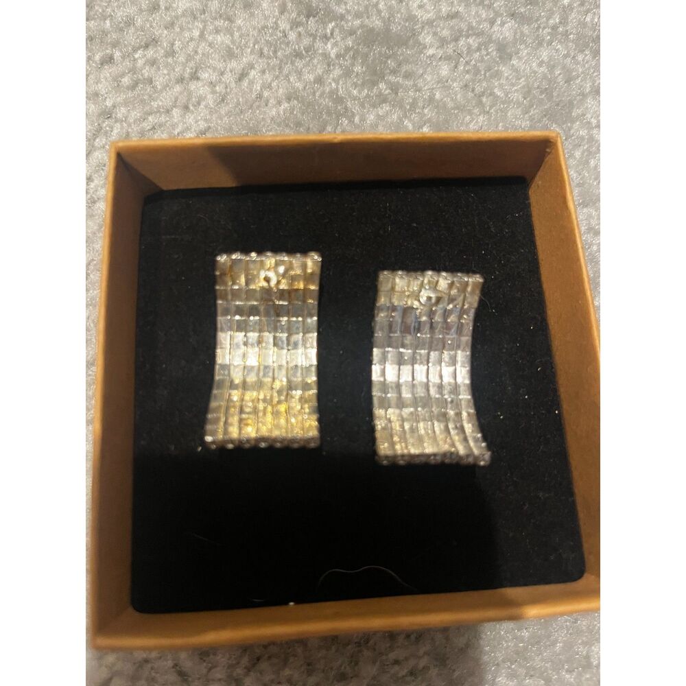 Sparkle White American Diamond Earrings - Picture 3 of 4
